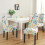 White Dining Chair Covers Set of 4 – Stretch 2