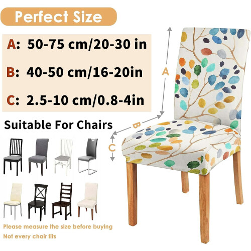 White Dining Chair Covers Set of 4 – Stretch 2