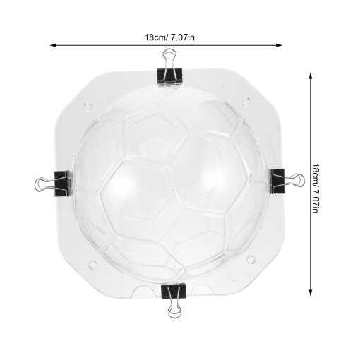 Fodboldformet chokoladeform, PP-plast, 18 cm 1