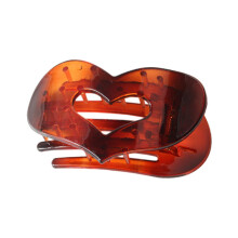 (Glossy noodles) Heart Hair Claw Clip for Thick Hair, Strong Hold