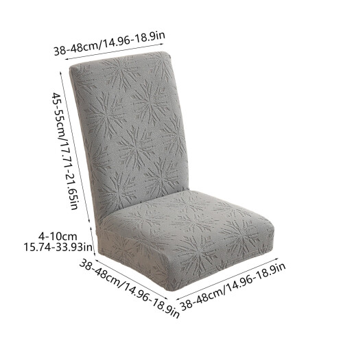Elastische Esszimmerstuhlhussen-Sets, Jacquard-Stretch, 1-teilig 2