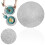 Silver Circular Vinyl Placemat 15 Inch 3