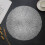 Silver Circular Vinyl Placemat 15 Inch 5