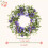 18" Spring Pansy Wreath for Front Door 3