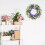 18" Spring Pansy Wreath for Front Door 4