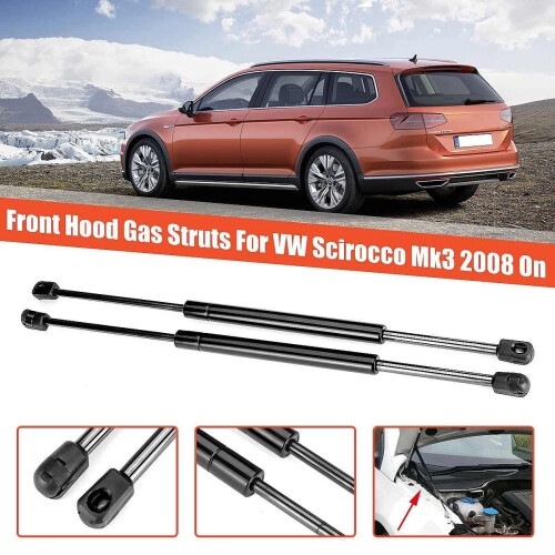 Front Hood Gas Struts 52 cm 2 pcs 1