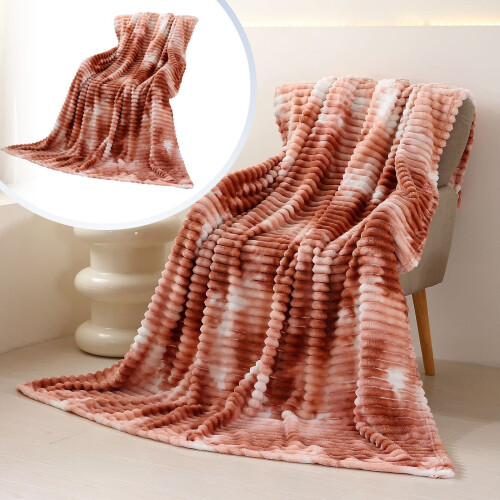 Oversized Velvet Blue Throw Blanket 100x150cm 1
