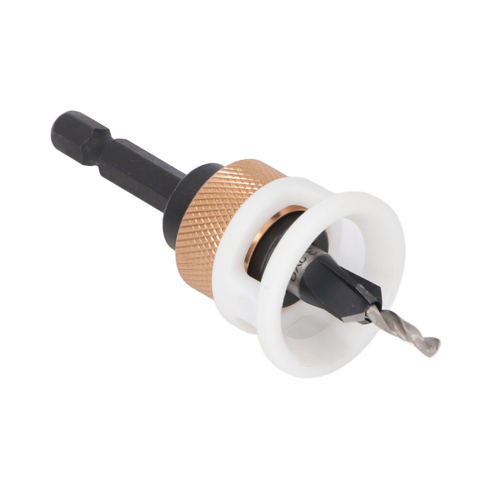 Aluminium Alloy Countersink Drill Bit Set 4 Flute Adjustable Depth For Woodwork 8791384863566