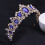 OUNONA Τιάρα με Κρύσταλλο Royal Blue Rhinestone για Γυναίκες, Αξεσουάρ για Νυφικό Πάρτι 3
