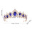 OUNONA Τιάρα με Κρύσταλλο Royal Blue Rhinestone για Γυναίκες, Αξεσουάρ για Νυφικό Πάρτι 4