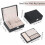 Black PU Leather Jewelry Box with Lock – 2-Layer, 2