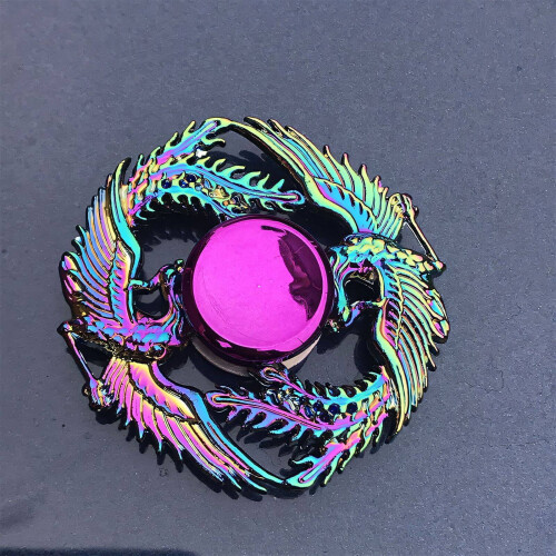 Fidget hračky pro dospělé, barevný kovový fidget spinner, létající spinner 1