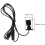 USB LED spotlight black aluminum 1 pack 2