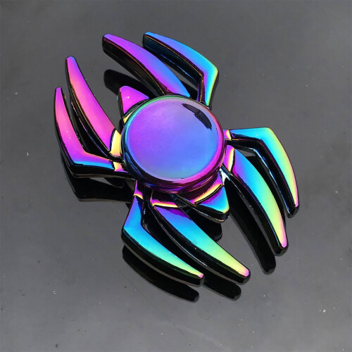 Fidget hračky pro dospělé, barevný kovový fidget spinner, létající spinner 2