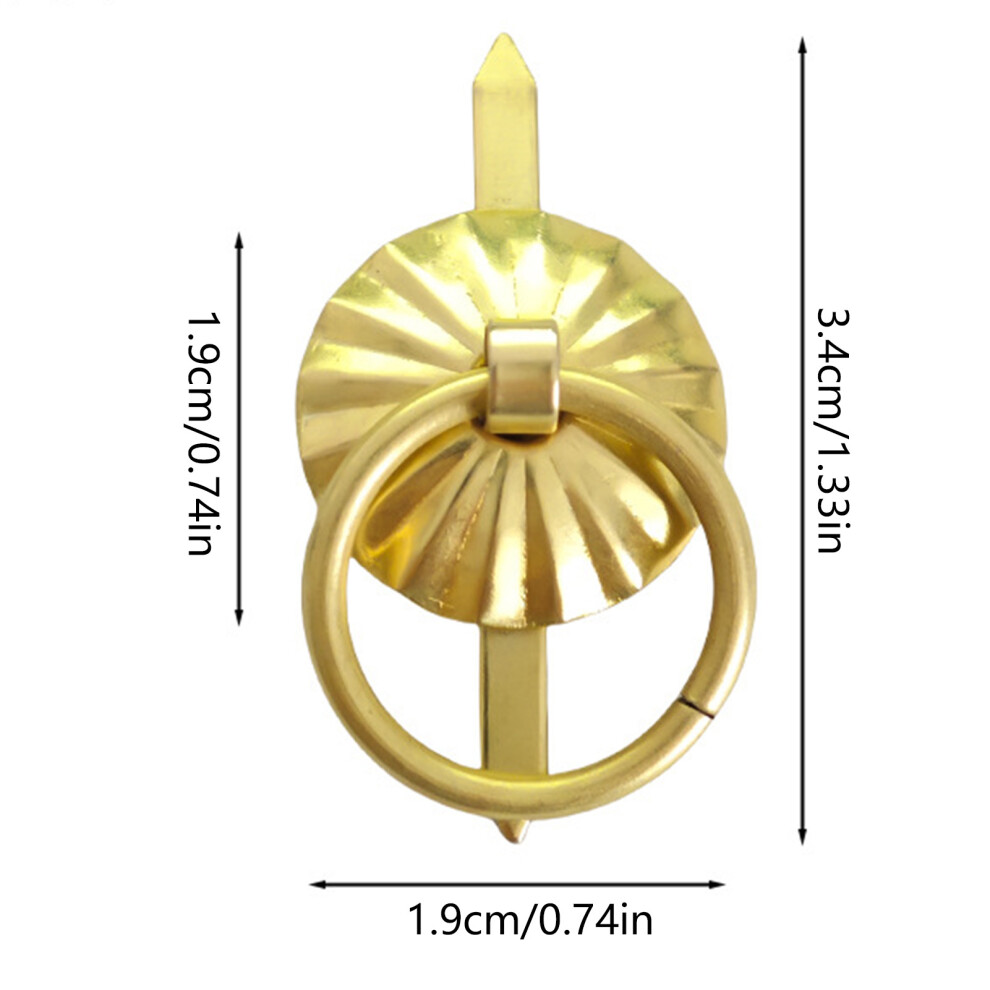 (Yellow, 10Pcs) Durable Circle Drawer Pulls - Easy Install 6017806741666