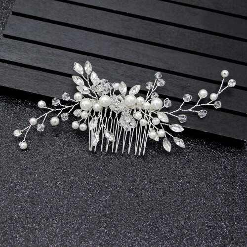 Bridal Pearl Hair Comb Wedding Accessory