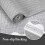 Wave-Patterned Grey Area Rug 5x7 ft Non-Slip TPR Backing 4