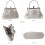 Γυναικεία τσάντα clutch vintage με χάντρες και λουλούδια, 1 τεμάχιο 8