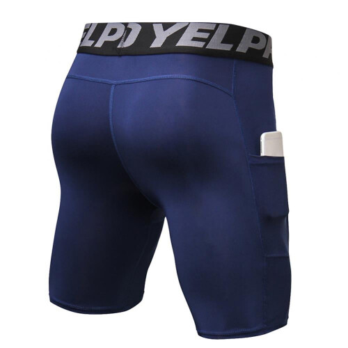 KOOYET Compression Shorts with Cup Pocket for Man Active Workout Pants, Quick Dry 1