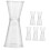 6 Pcs Plastic Cocktail Jigger Measuring Cup Cups Transparent 5