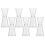 6 Pcs Plastic Cocktail Jigger Measuring Cup Cups Transparent 7