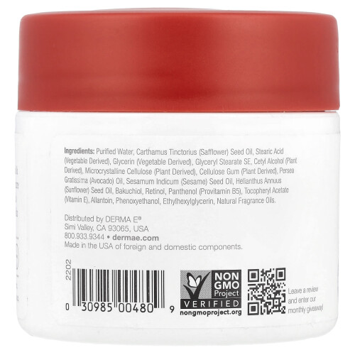 DERMA E, Αντιρυθμιστική Ανανεωτική Κρέμα, 4 oz (113 g) 1