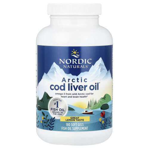 Nordic Naturals Nordic Naturals, Αρκτική Ιχθύος Λίπος Οϊλ, Λεμόνι, 180 Σοφτ Γέλς 2