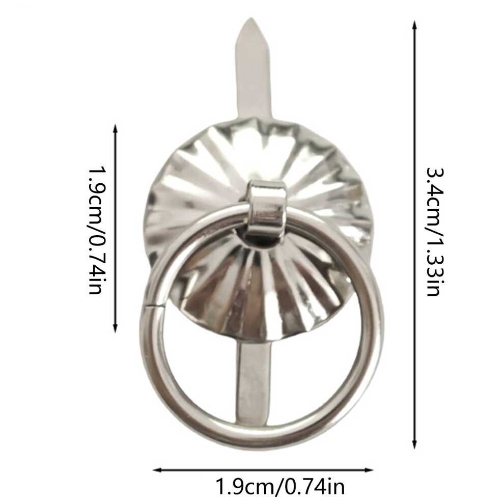 (Nickel Color, 10Pcs) Durable Circle Drawer Pulls - Easy Install 6017806741680