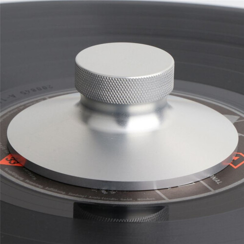 Audio LP Vinyl Turntable Recorder Weight Clamp Stabilizer Vibration with Level Silver 2