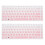 Película protetora para teclado (2 unidades) Capa de silicone para teclado de computador de 14 polegadas, compatível com HP 14q-cs0001TX (rosa 2