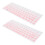 Película protetora para teclado (2 unidades) Capa de silicone para teclado de computador de 14 polegadas, compatível com HP 14q-cs0001TX (rosa 3
