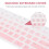 Película protetora para teclado (2 unidades) Capa de silicone para teclado de computador de 14 polegadas, compatível com HP 14q-cs0001TX (rosa 5