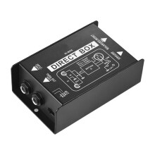 Professional DIRECT BOX Single Channel Passive DI-Box Direct Injection Box Balanced & Unbalance Signal New