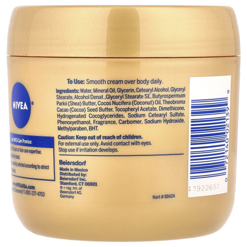 NIVEA Nivea, Σώμα Κρέμα, Καραύβα, 15.5 oz (439 g) 1