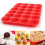 Forma de silicone para muffins com 24 cavidades, própria para alimentos e resistente ao calor. 5