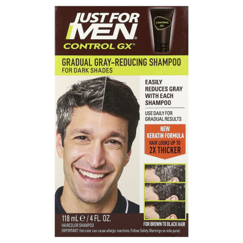 Just For Men Just for Men, Control GX, Grey Reducing Shampoo, 4 fl oz (118 ml) 1