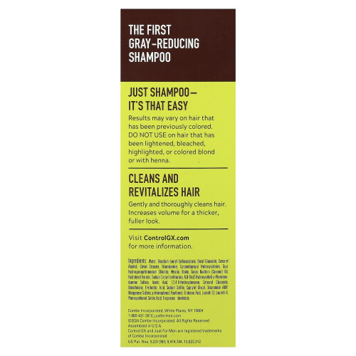 Just For Men Just for Men, Control GX, Grey Reducing Shampoo, 4 fl oz (118 ml) 2