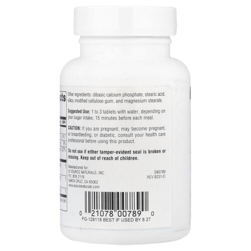 Source Naturals, Zucker-Verbot, 75 Tabletten 2