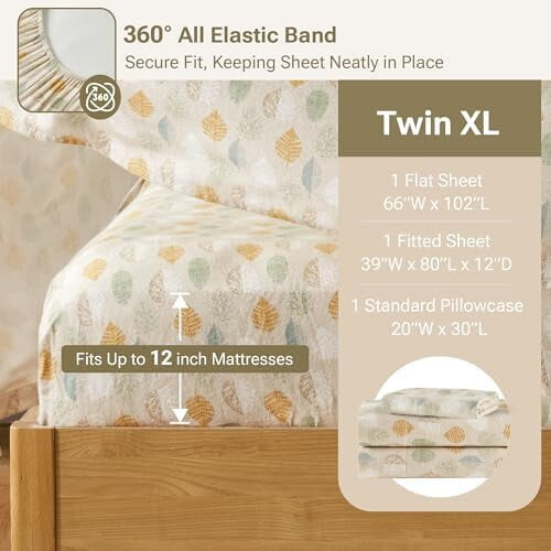 Σετ σεντόνια True North Cozy Flannel 100% βαμβακερά – Σχέδιο με ζώα και αστέρια, εξαιρετικά 2