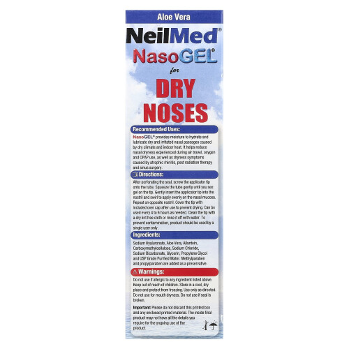 NeilMed, NasoGel για τις Στενές Νάσεις, 1 Τυμπάνο, 1 oz (28.4 g) 2