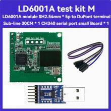 LD6001A 60 GHz MmWave-Radarsensormodul + CH340-Seriell-Port-Karte 4T 4R Sensormodul für Menschliche Anwesenheit