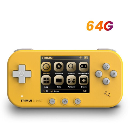 Trimui  Game Console for AMPOWN Matching 2.4Inches IPS Screen Open Source Retro Handheld Wifi VS Handheld Game Console,D 1