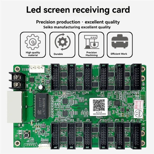 A712 Receiving Card Video Wall Controller LED Display Screen RGB Matrix HBU75 Full Color Module Control Card 2