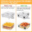 Air Fryer Rack 7 Inch 3-Piece Stainless Steel Stackable 5