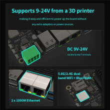 CM68 Host Box Basato su CM68 Core CAN Bus Uscita Compatibile 2x1000M Ethernet 5xPorta USB per Klipper Voron VS RPI
