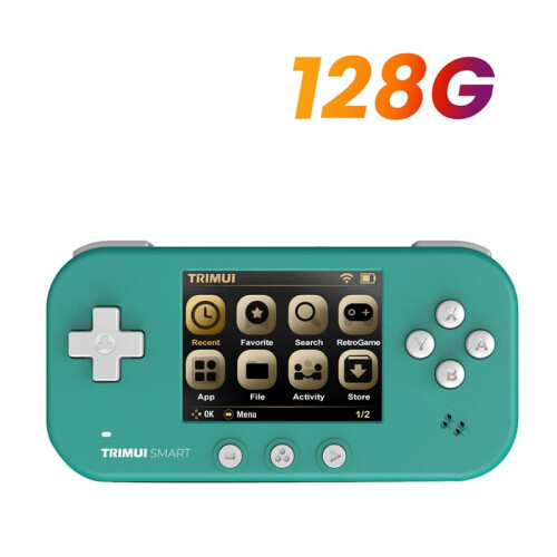 Trimui  Game Console for AMPOWN Matching 2.4Inch IPS Screen Open Source Retro Handheld Wifi Vs Handheld Game Console,Green 2