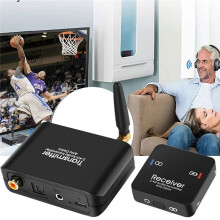 Audio Zender en Ontvanger Geen Vertraging Digitale Draadloze Audio-Adapter 2.4G Game Live Scherm Splitter Audio-Omzetter
