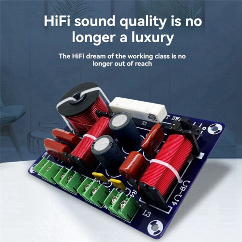 3-Pack High,Medium and Low Speaker Retrofit Crossover 3-Way Audio Adjustable Frequency Divider HiFi High Fidelity Filter 2
