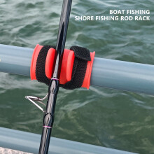 (Red U-shaped) Silicone U-Shaped Fishing Rod Holder - Fits All Sizes