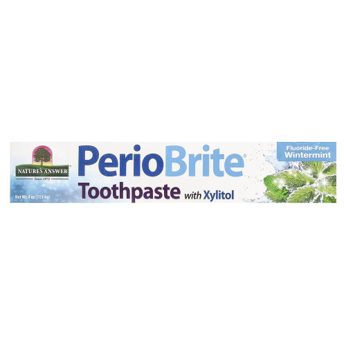 Nature's Answer, PerioBrite, Σόδα με Ξυλιτόλη, Αντιφλεβική, Wintermint, 4 oz (113.4 g) 1
